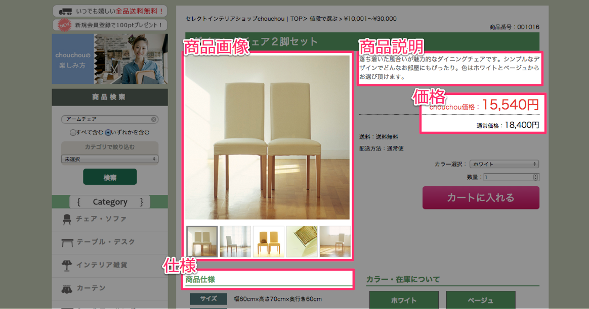 Product 商品ページ