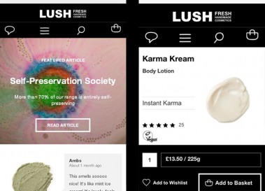 レスポンシブ・SSL・固定ヘッダー・・LUSH英国サイトはネタの宝庫です。